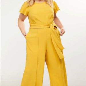 Lane Bryant Mustard Yellow Jumpsuit